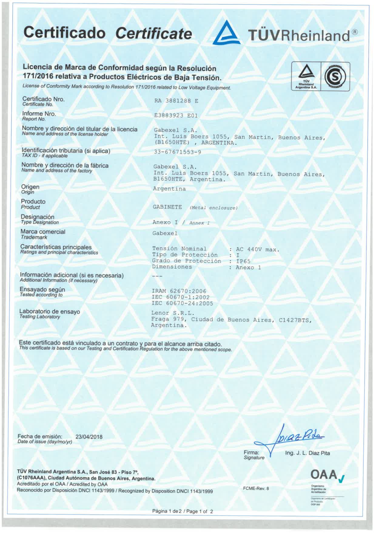 CertificadoFamilia